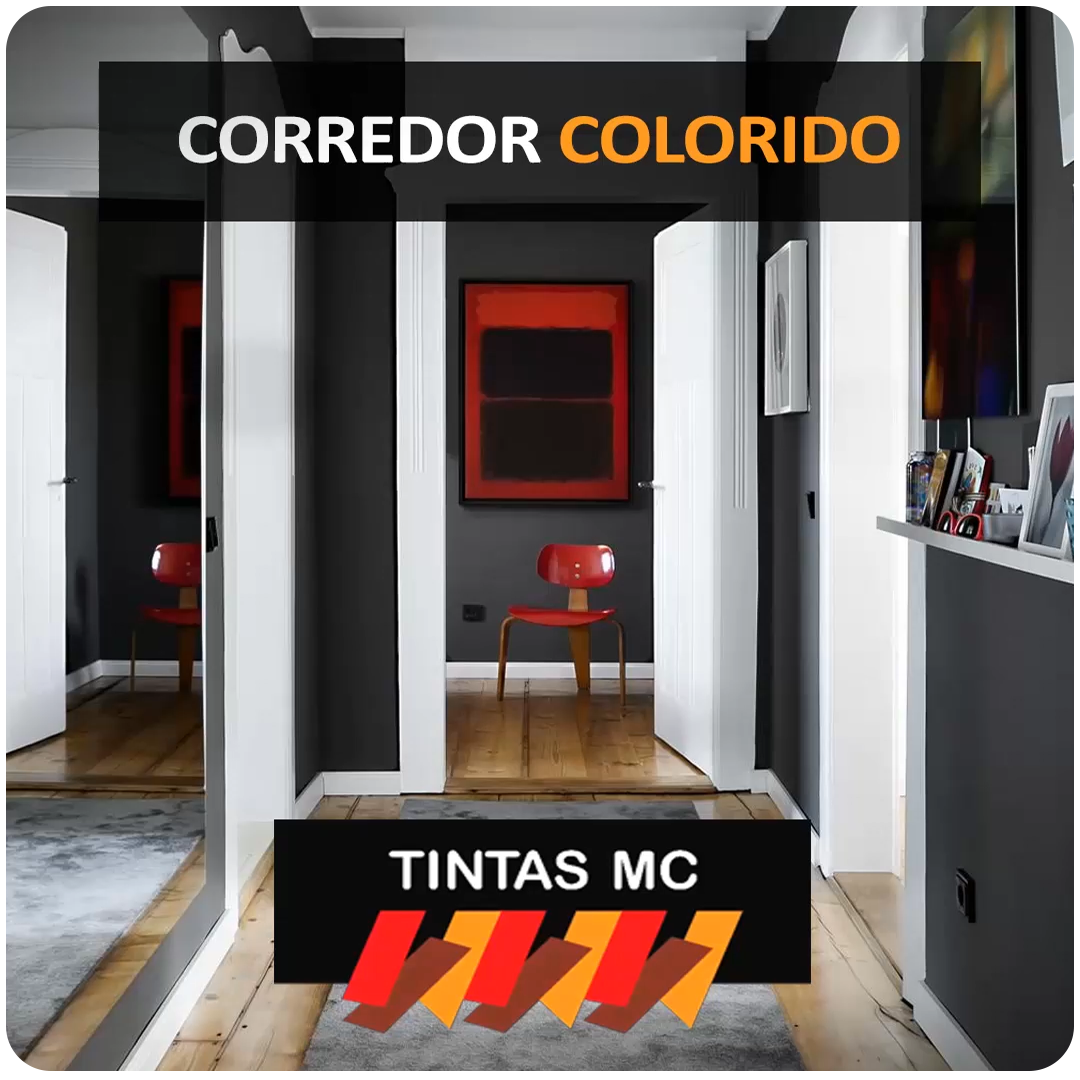 Pintura de Corredores Coloridos - A porta de entrada dos cômodos!